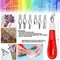 Pixiss Rubber Block Stamp Carving Stamp Making Kit with Cutter Tools 12 Pack